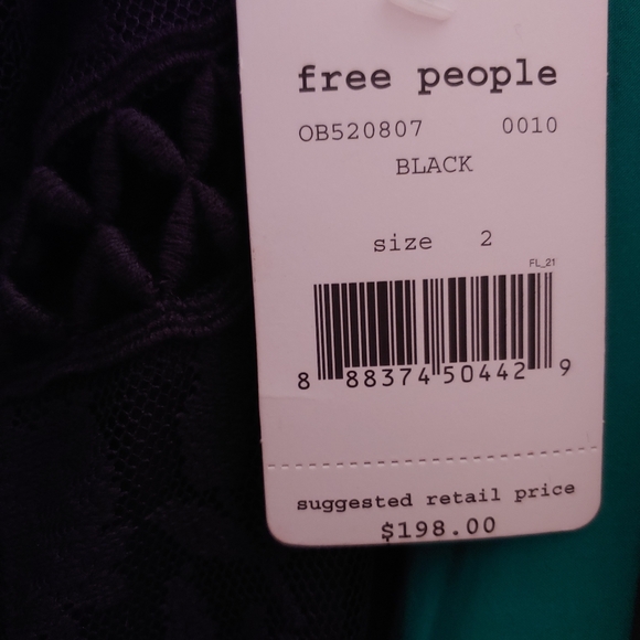 NWT Free People Anastasia Halter Lace maxi - Picture 6 of 7